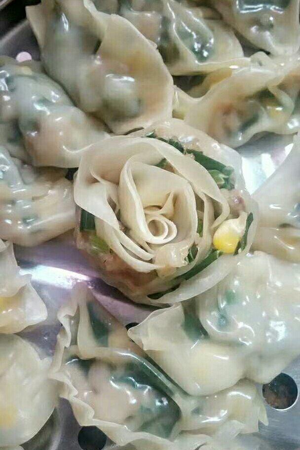 玫瑰花饺子