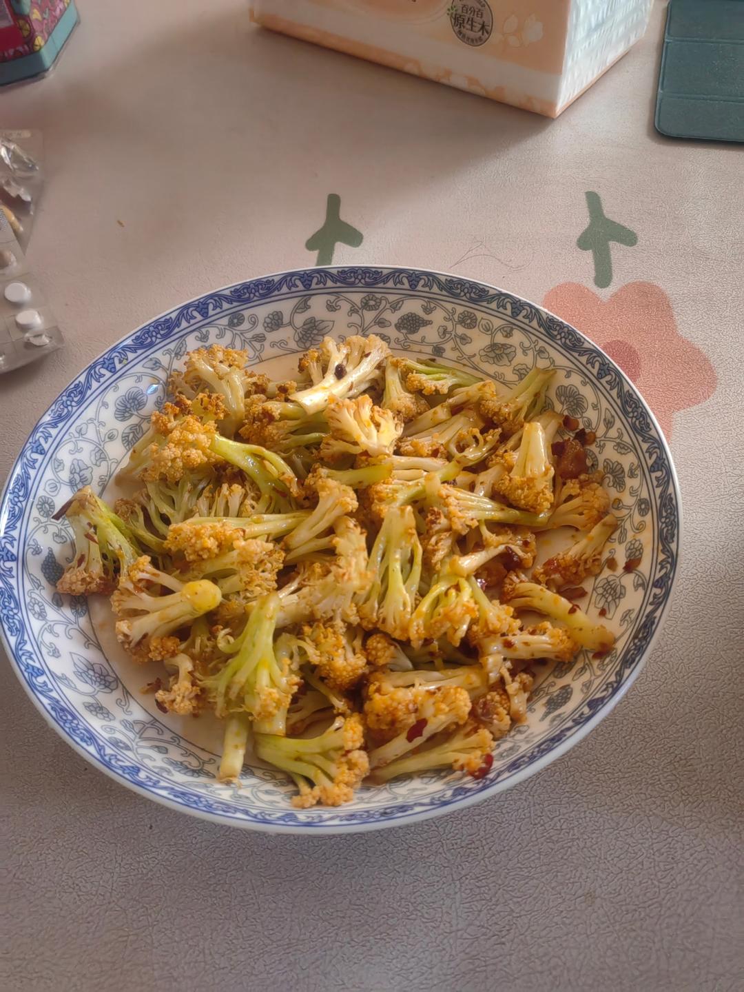 空气炸锅干锅菜花get