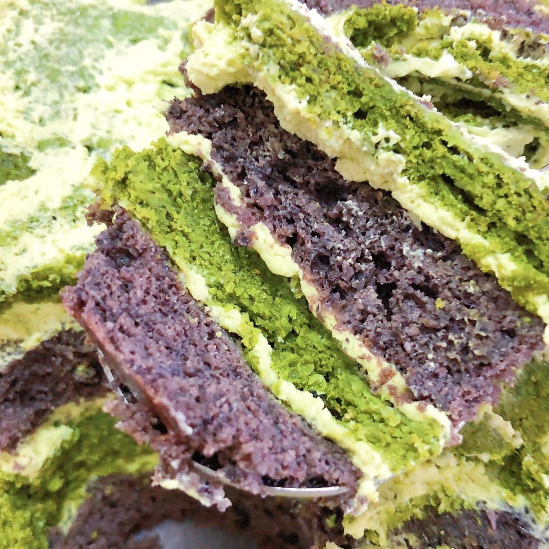 【生酮甜品】抹茶夹心蛋糕