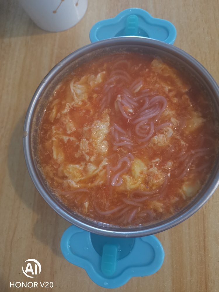 宝宝辅食西红柿挂面汤（需要料理棒）的做法