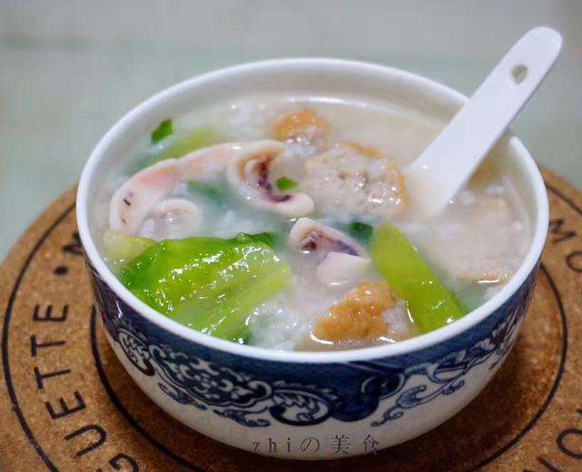 潮汕卷章（肉卷）青菜粥的做法