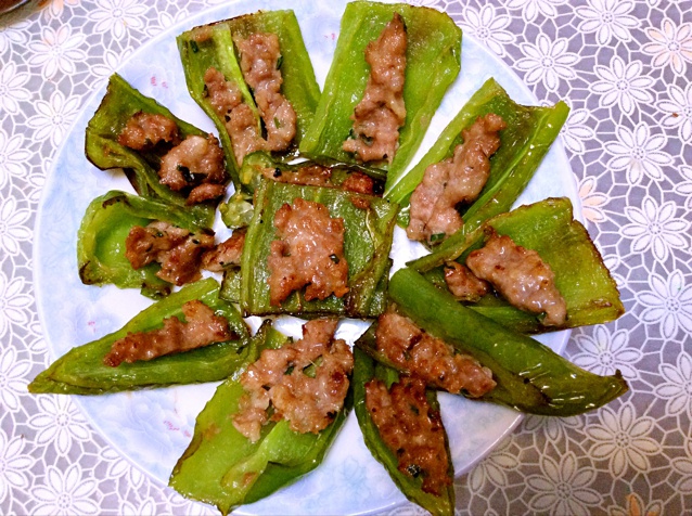 虎皮尖椒酿肉