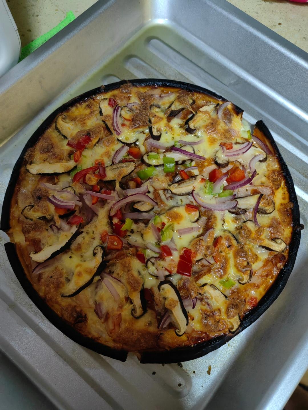 奥尔良烤鸡肉披萨