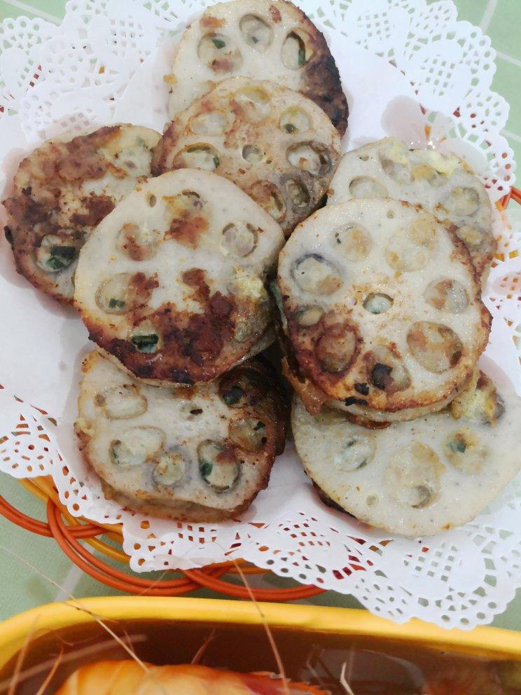 香炸夹肉藕饼