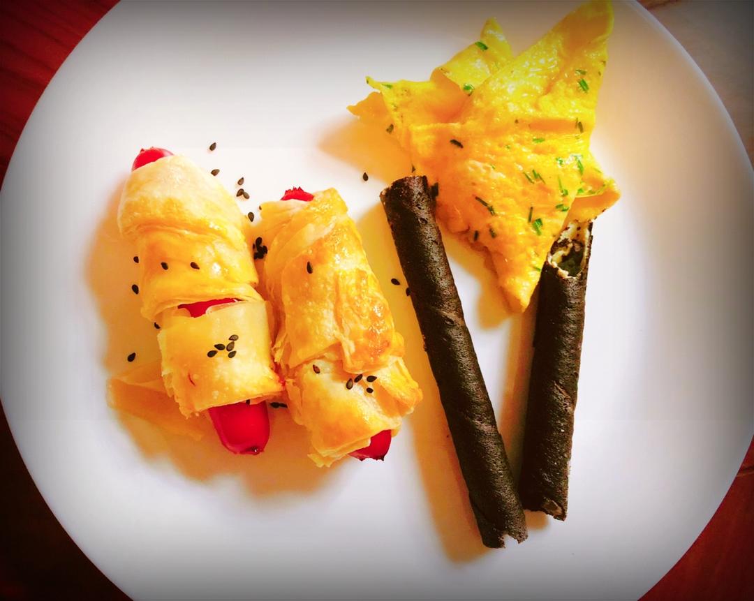 超简单早餐火腿可颂