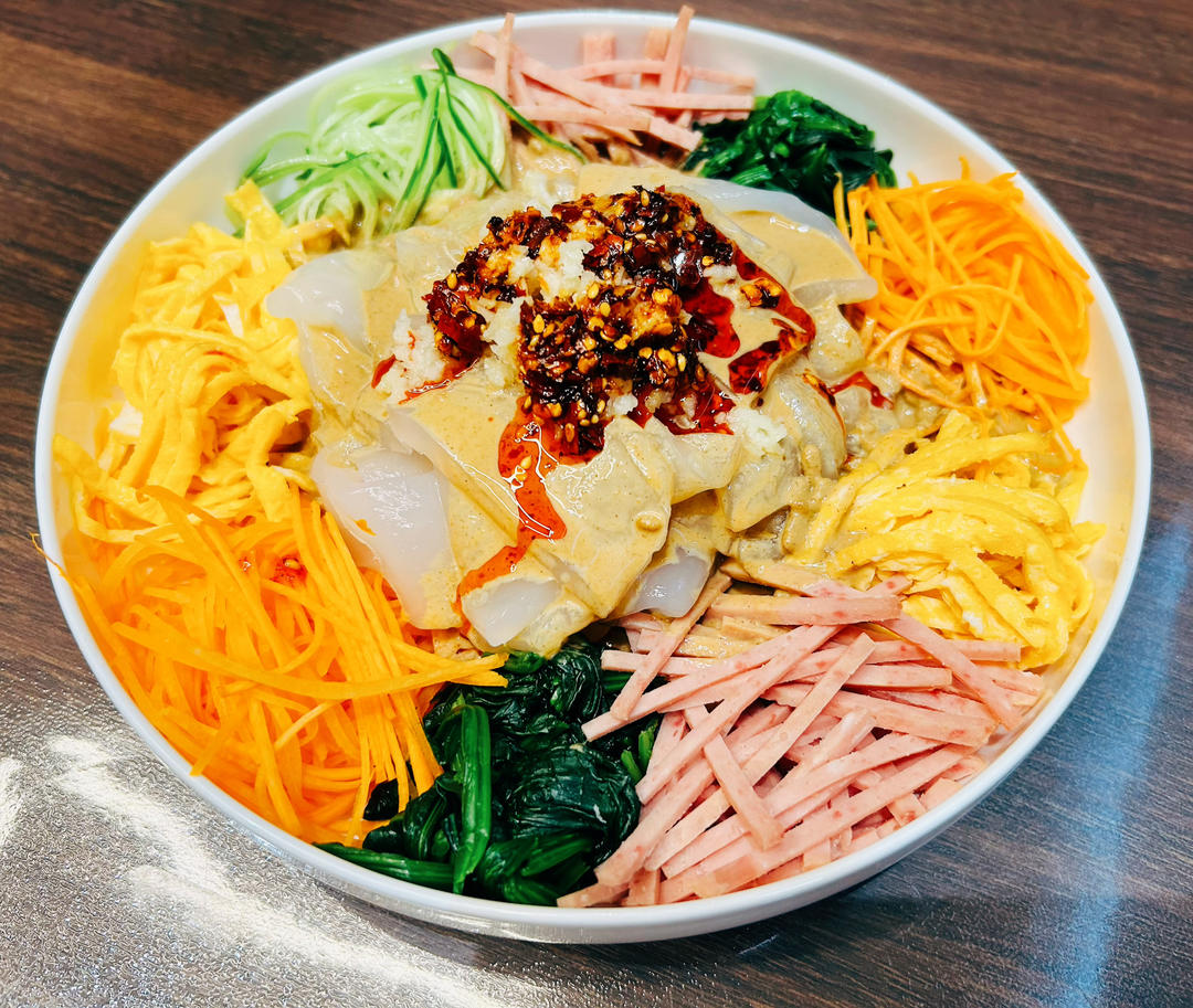 曼食慢语丨2021年夜饭-五彩大拉皮