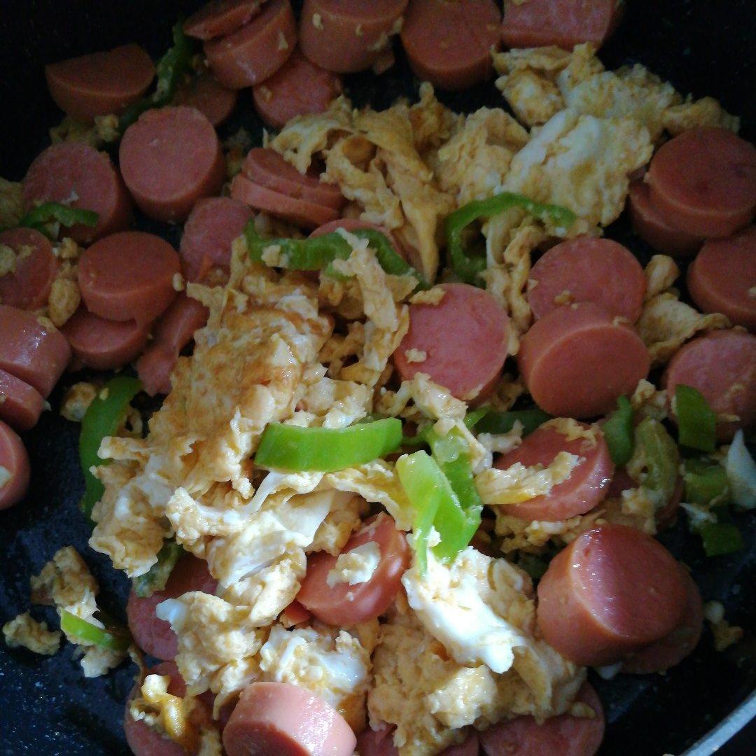 青椒鸡蛋火腿