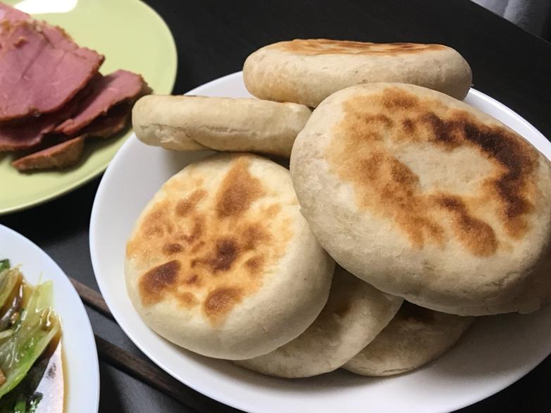 松软空心发面饼