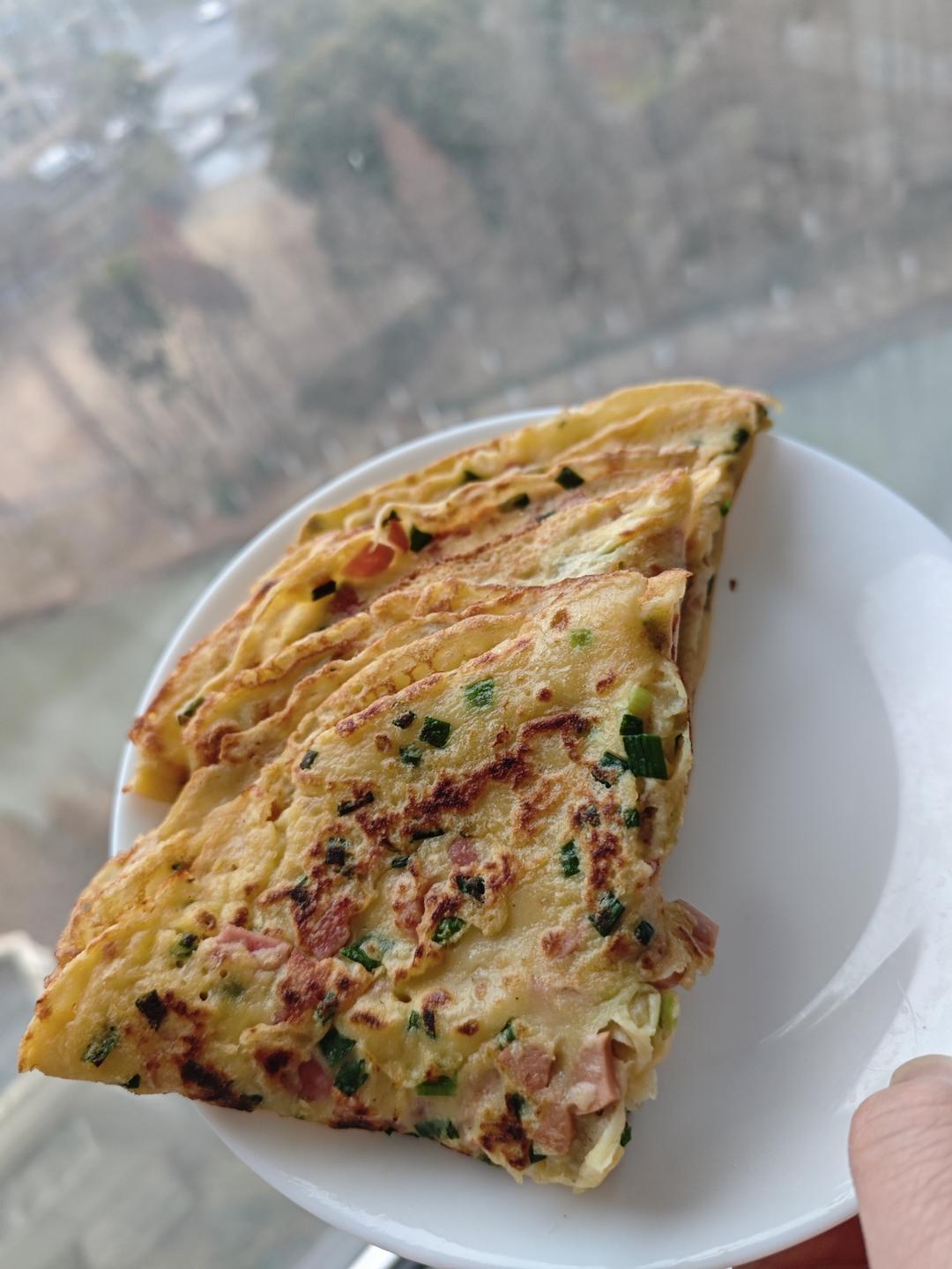 简单又营养的葱花鸡蛋饼