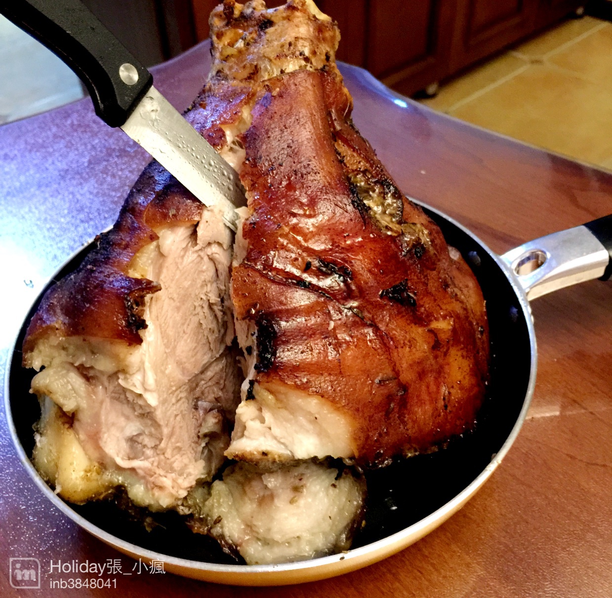 miss张三疯做的传说中的德国原配方schweinshaxe德式烤猪肘