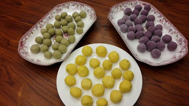 三色汤圆——南瓜&紫薯&抹茶汤圆的做法