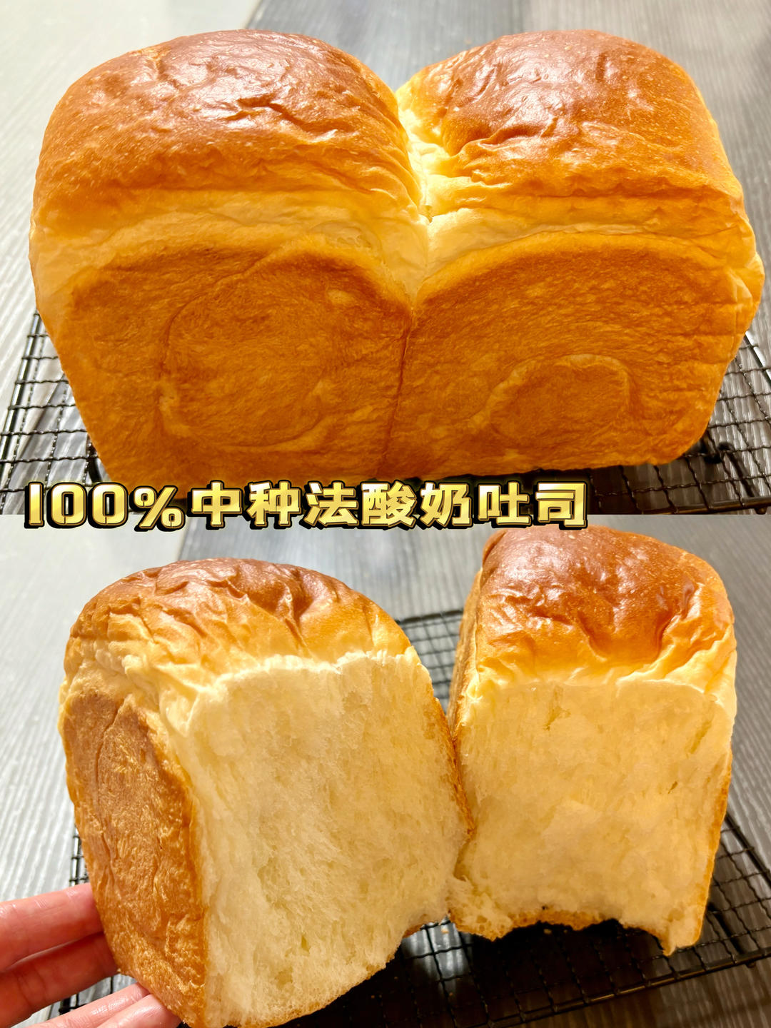 酸奶吐司（100%中种法）可以吃到酸奶的吐司