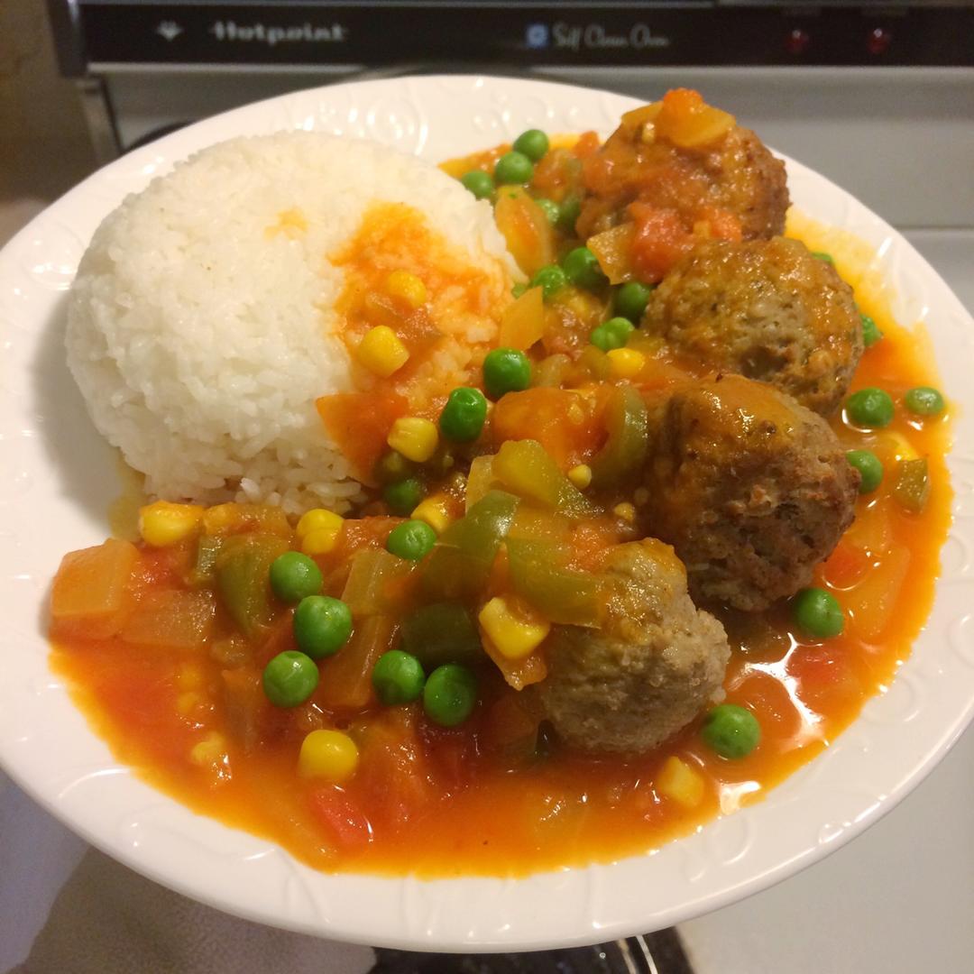 意式肉酱肉丸饭