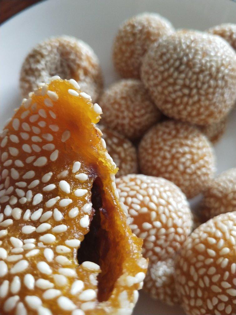 “南瓜芝麻球”聚餐必做小点心