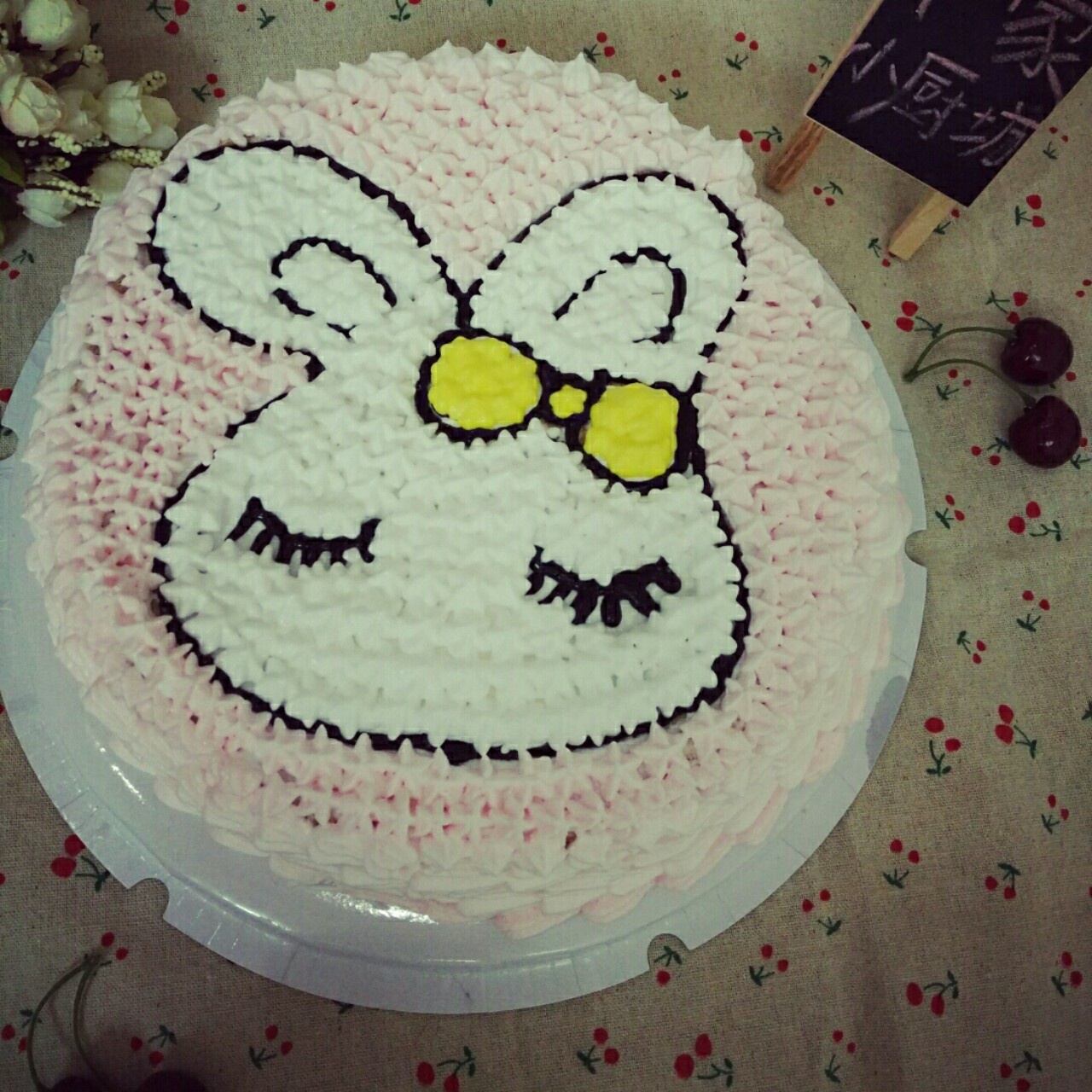 椰蓉小兔子奶油蛋糕