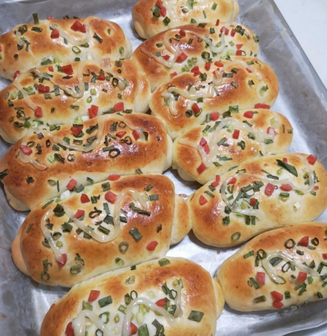 香葱火腿肉松面包