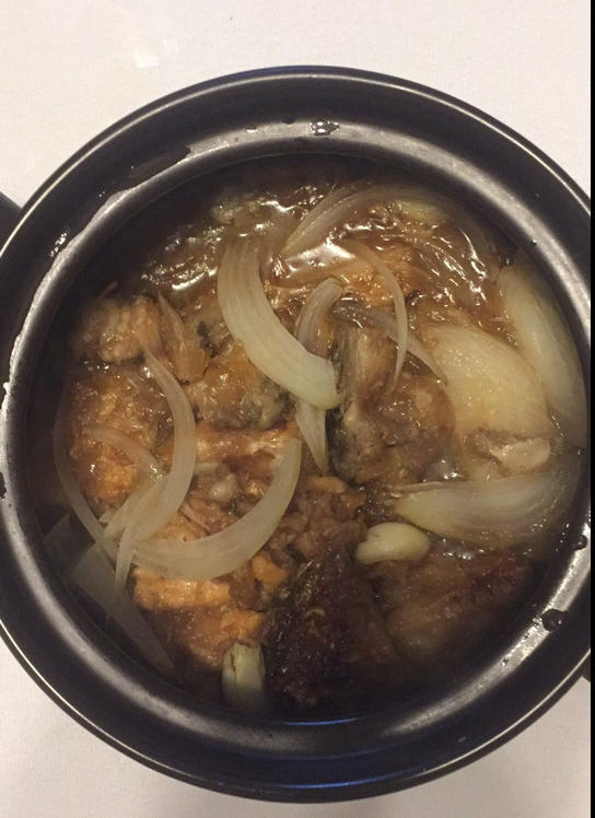 啫啫三文鱼头煲