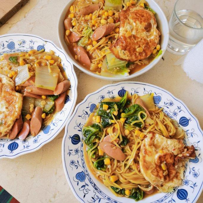 香到舔盘子🉐️荷包蛋焖面🍜超满足❗️