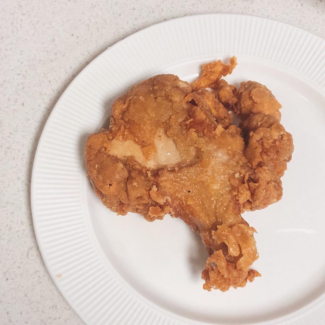 不用炸鸡粉也可以炸出酥脆炸鸡腿
