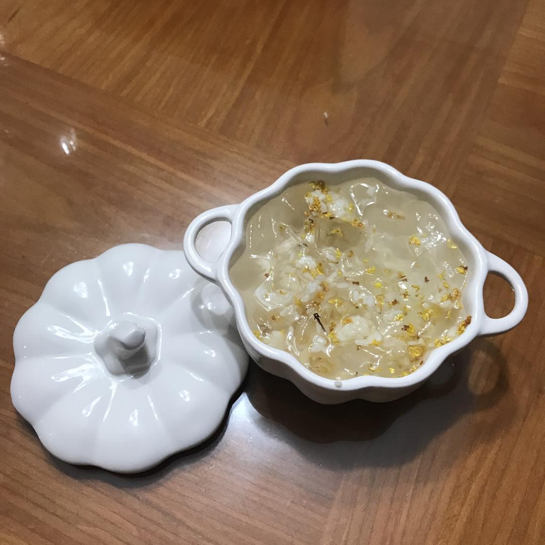 【黑糖桂花圆子冰粉】