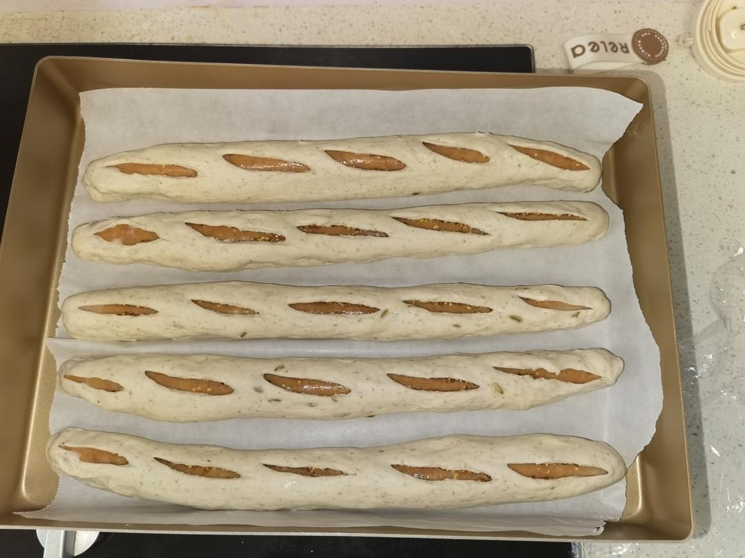 法兰克福德肠芥末籽包