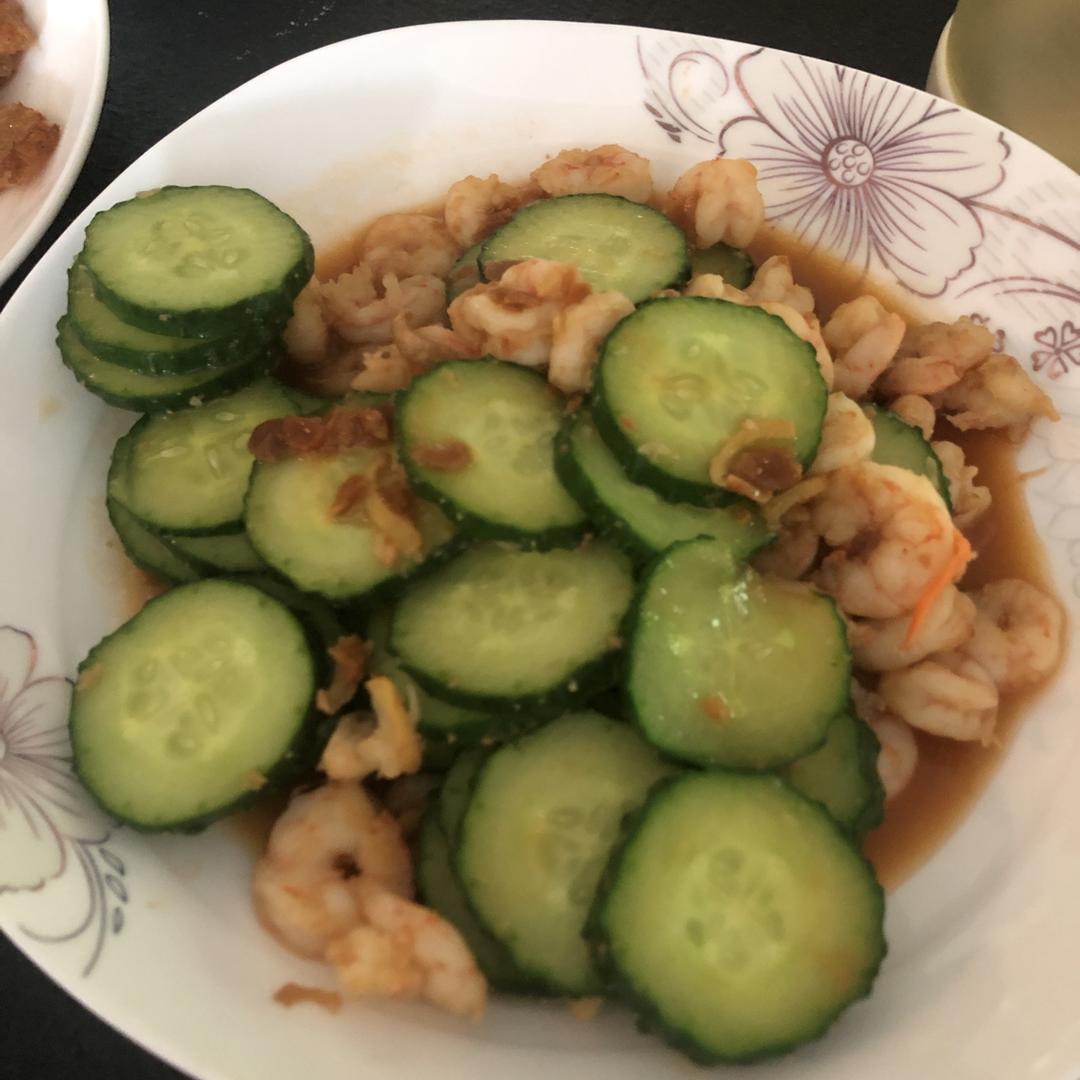 黄瓜炒虾仁