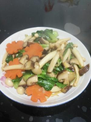 青菜海鲜菇（白玉菇）的做法 步骤7