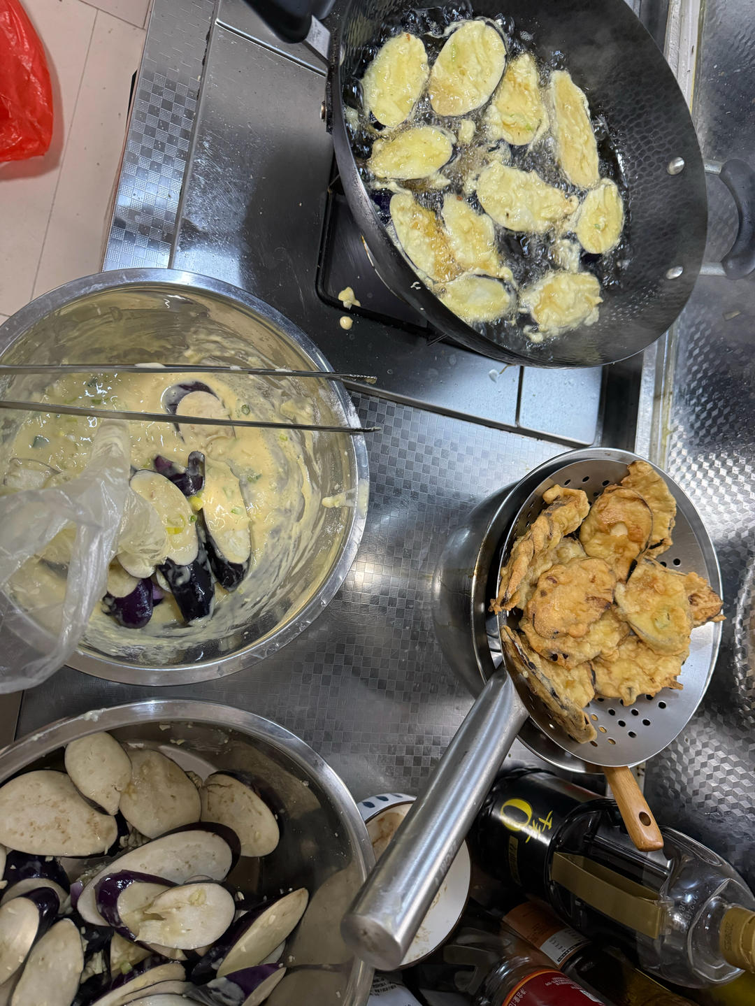 外酥里嫩的炸茄子