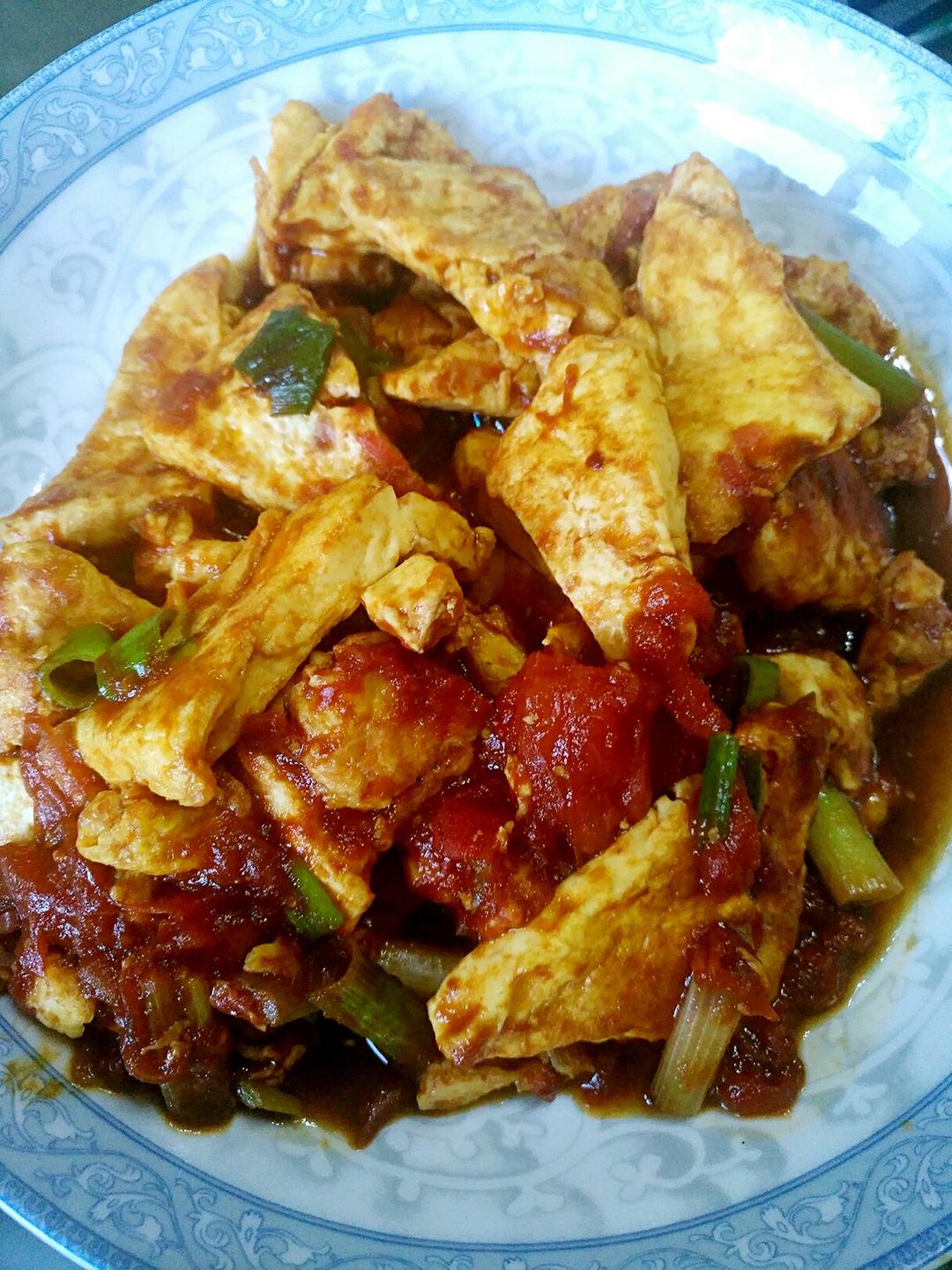 西红柿烧豆腐