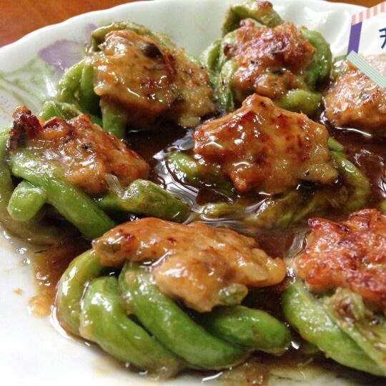 豇豆酿肉的做法