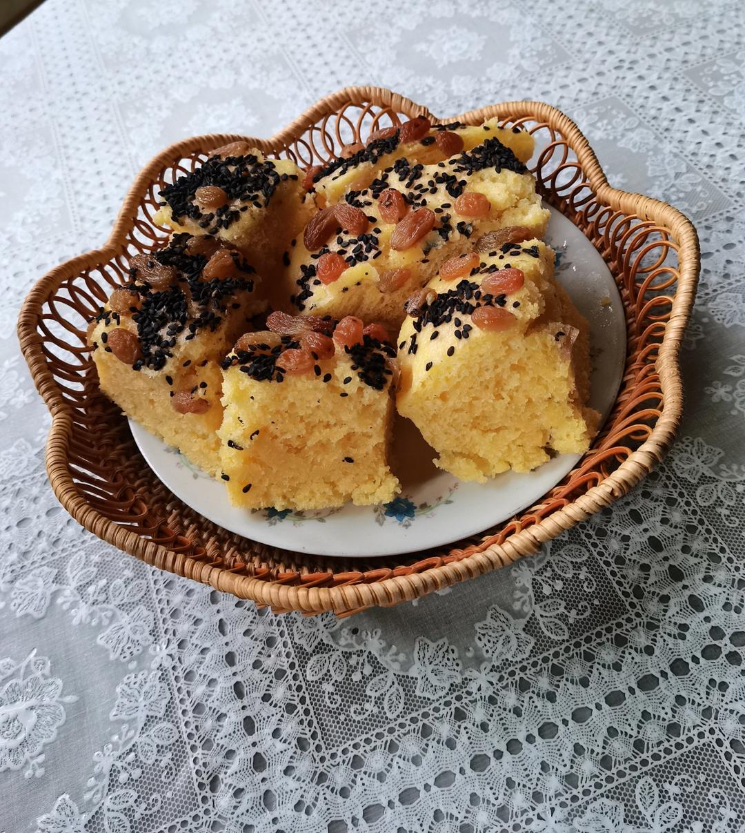 玉米面发糕（简单易做）