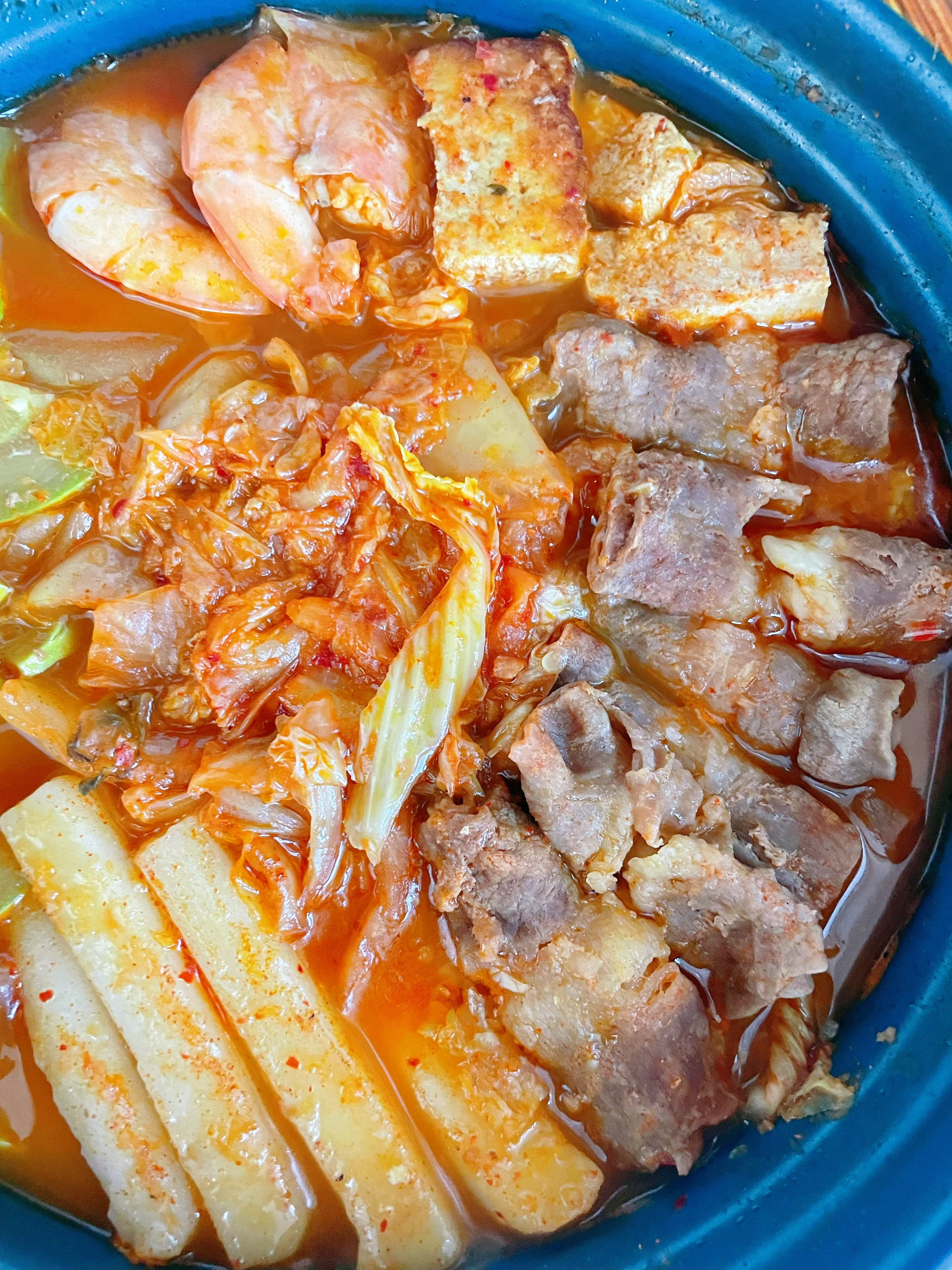 韩式部队锅，热腾腾的一餐！的做法 步骤3