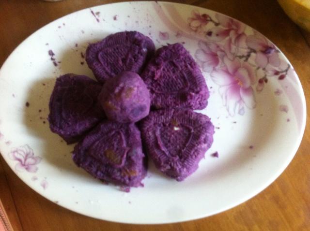 奶香紫薯的做法