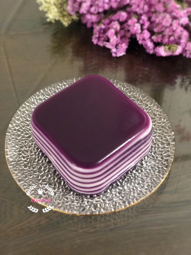 紫薯椰汁千层马蹄糕的做法