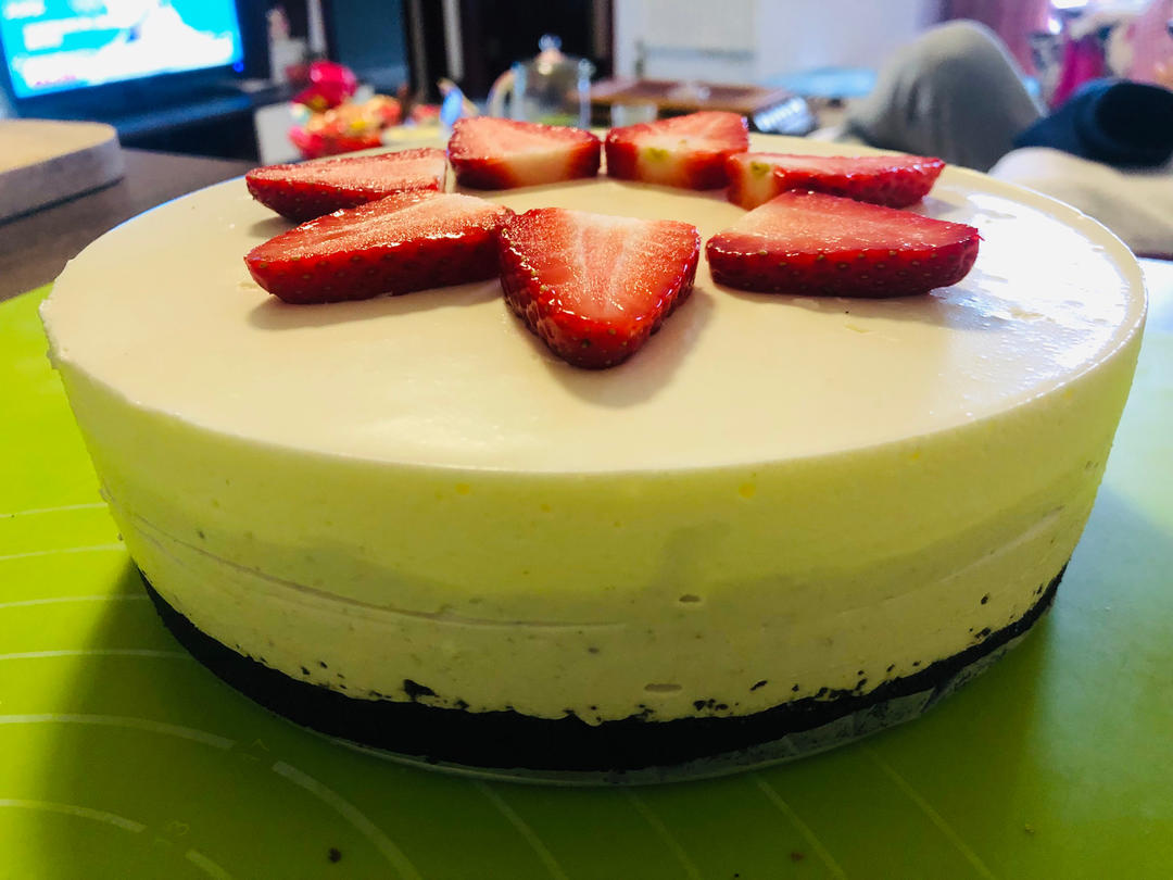 渐变蓝莓慕斯蛋糕🎂