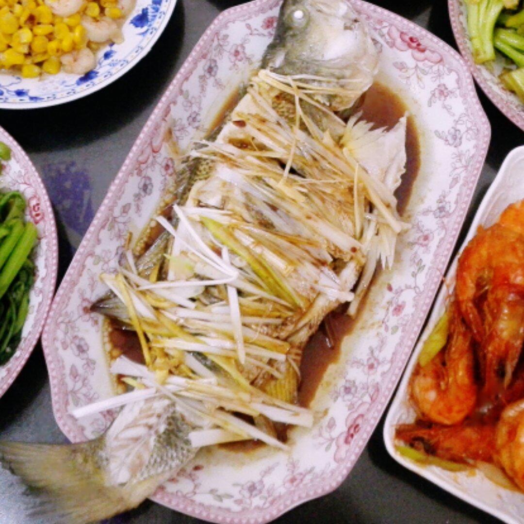 超入味清蒸鱼～清蒸鲈鱼桂花鱼（家常独创）