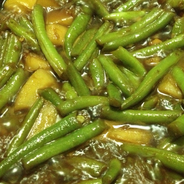 土豆炖豆角