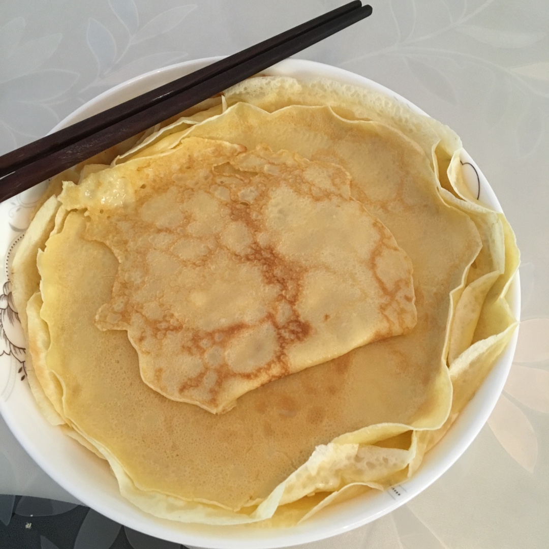 沫沫ph做的糯米粉版鸡蛋摊饼