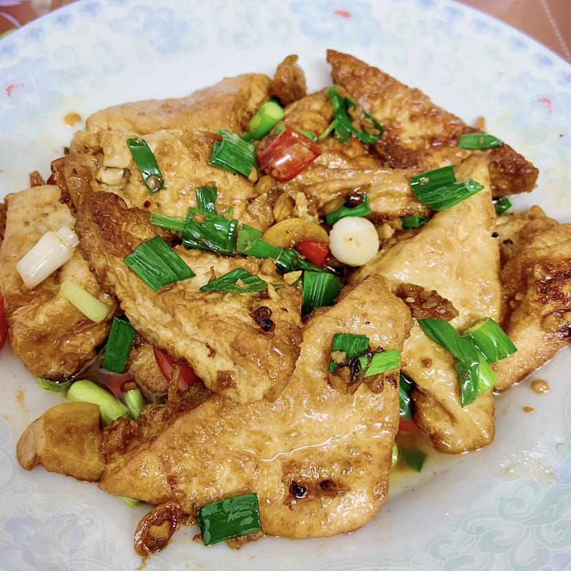焖煎豆腐