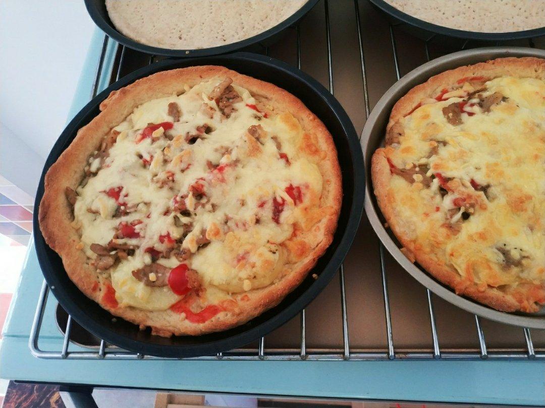 8寸纯手工培根披萨