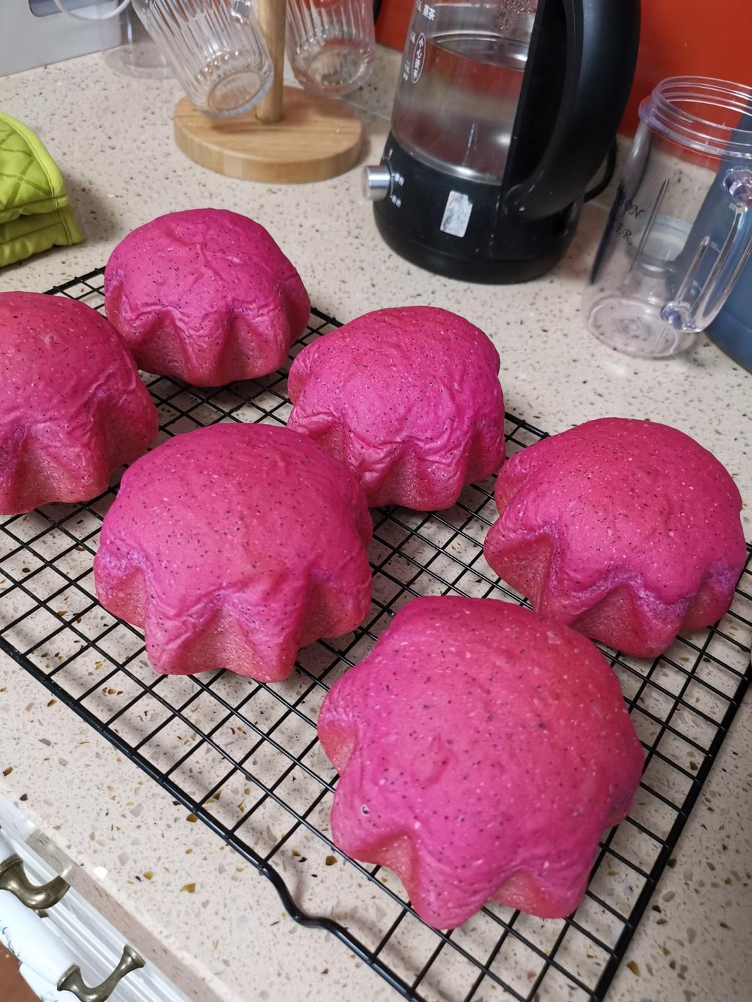 火龙果奶酪软欧包