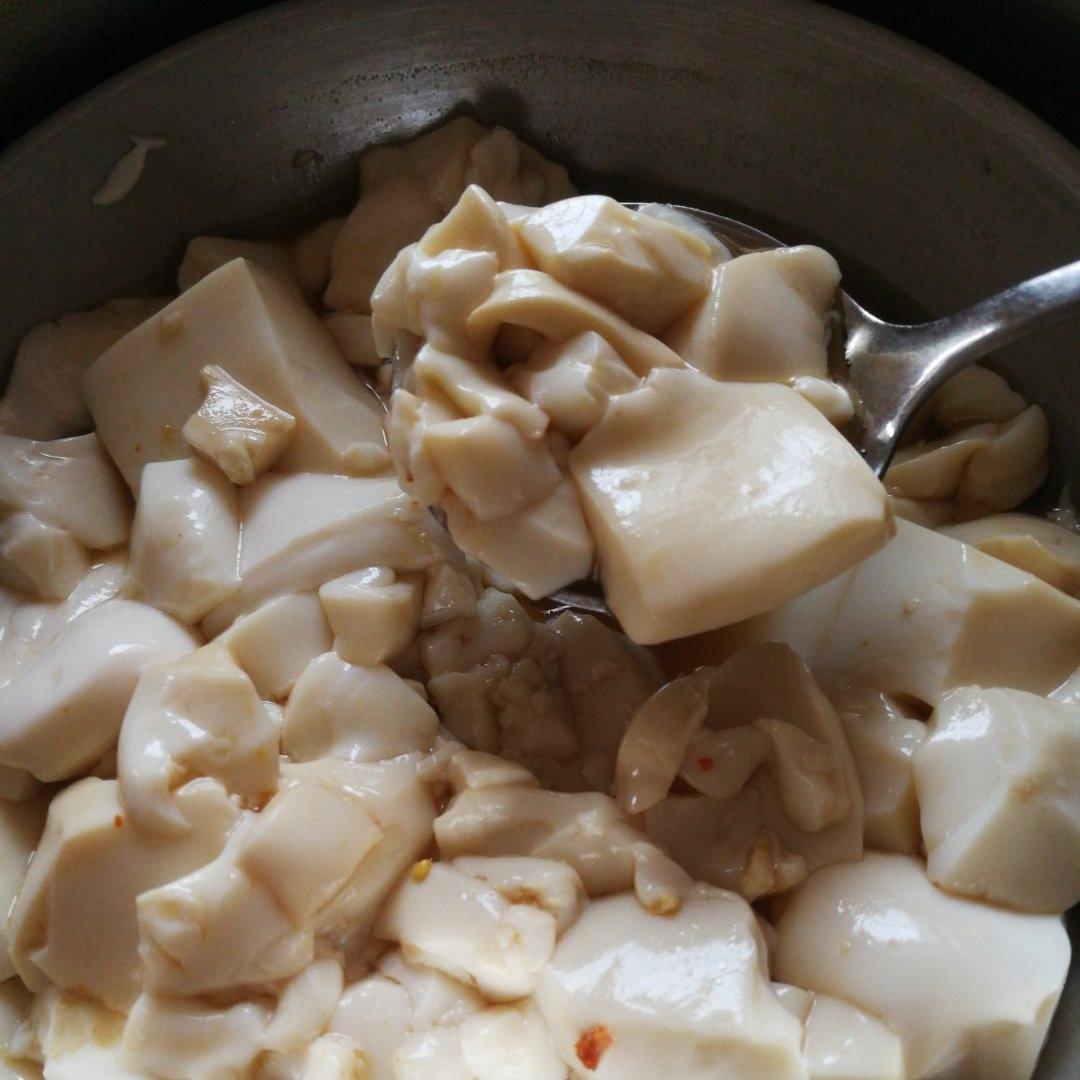 清蒸豆腐 (素菜)