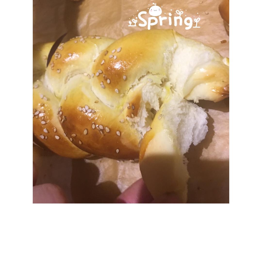 酸奶辫子面包（一次发酵）
