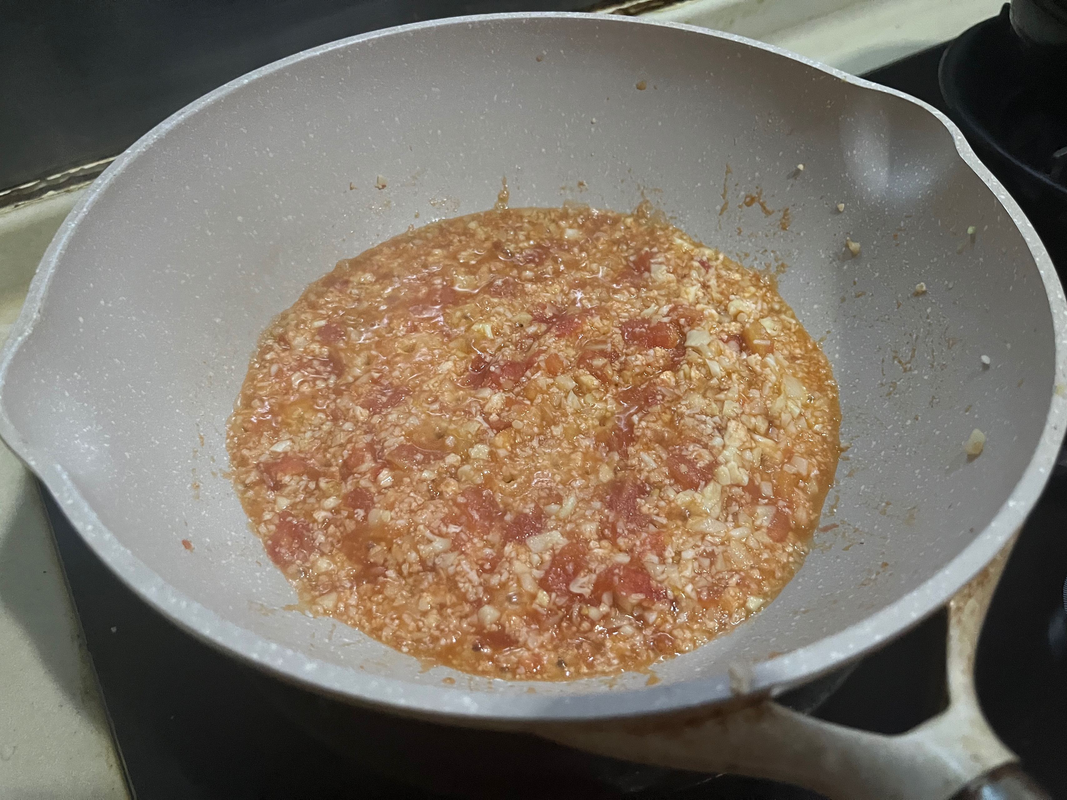 减脂一定要吃的无米番茄虾仁烩饭🍅🦐🥚🍚的做法 步骤12