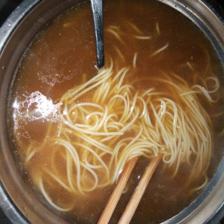 小葱麻油酱油面