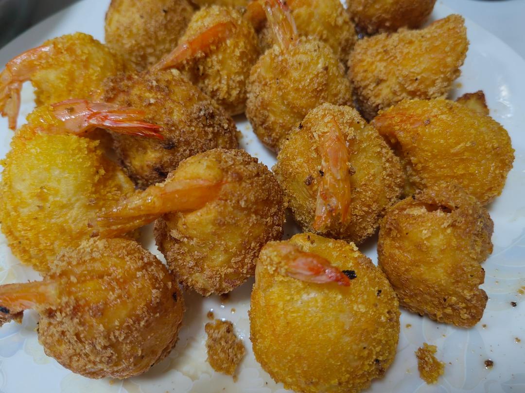 超详细零失误的「黄金虾球」