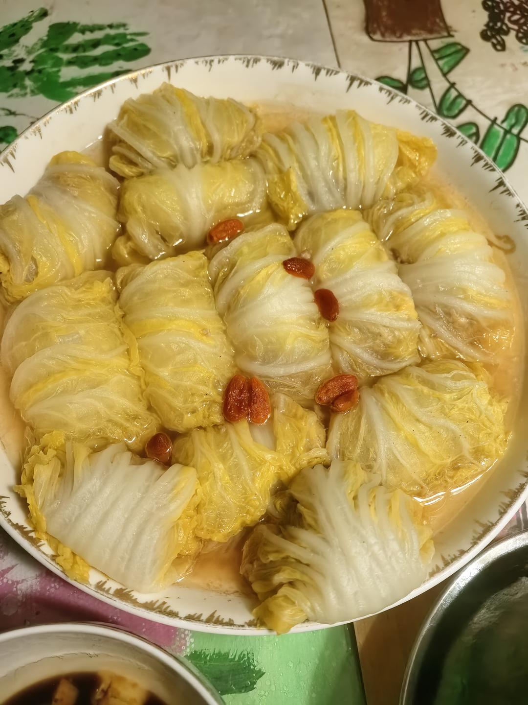 白菜瘦肉卷
