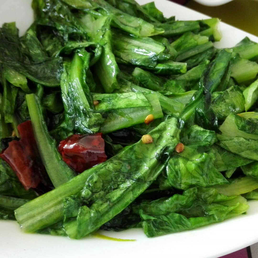 清炒油麦菜