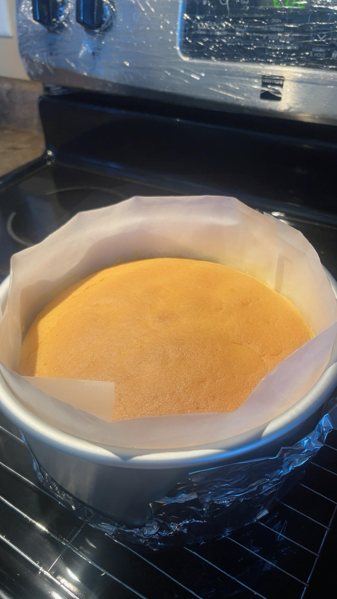 8寸轻乳酪蛋糕不开裂不缩腰