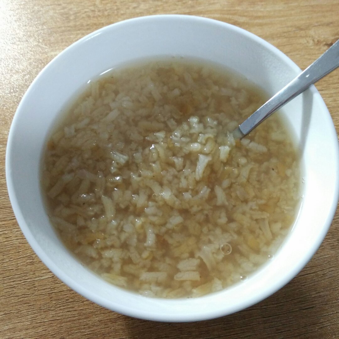 棒槌骨头做的炒米粥